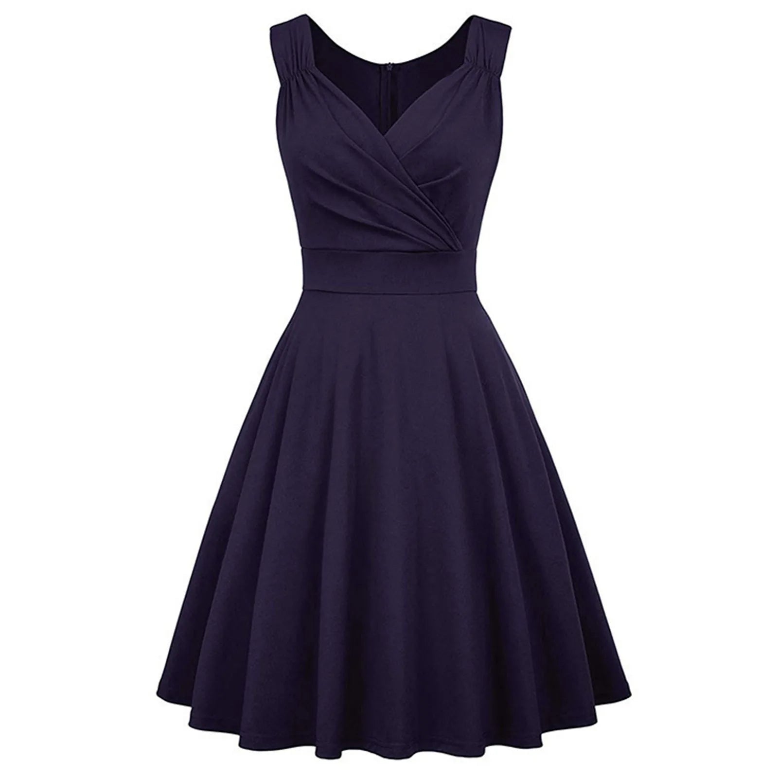 Wedding Party Women'S A-Line Cocktail Elegant Dress Sleeveless Swing Vintage Short Dress Temperament Slimming Seaside Dresses